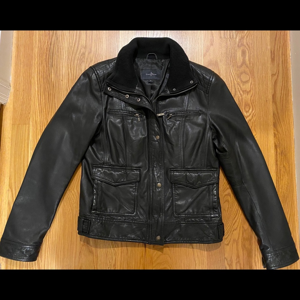 Cole Haan Leather Jacket Moto